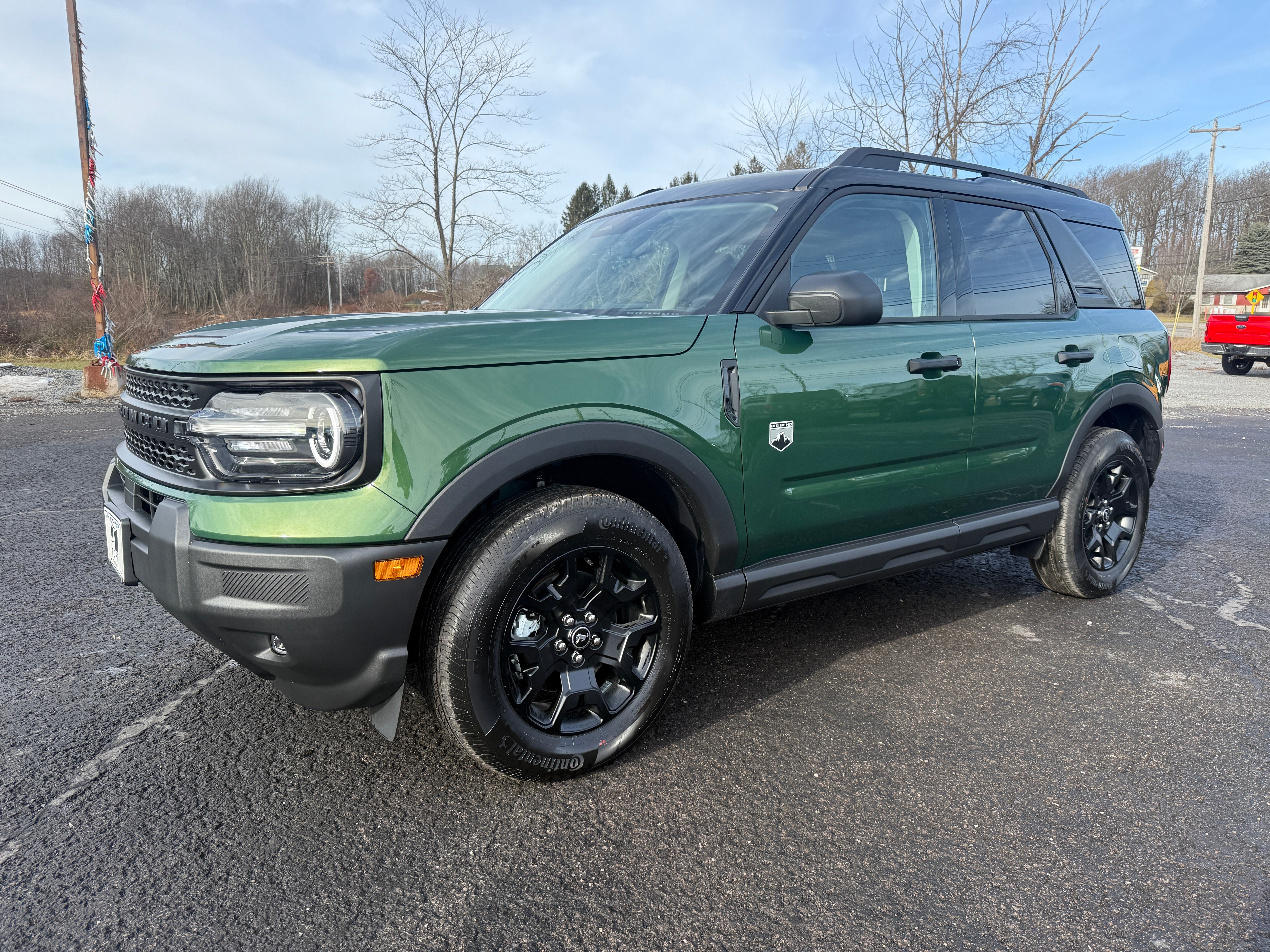 2025 Ford Bronco Sport Big Bend 4x4 in Eruption Green Metallic — front three-quarter view